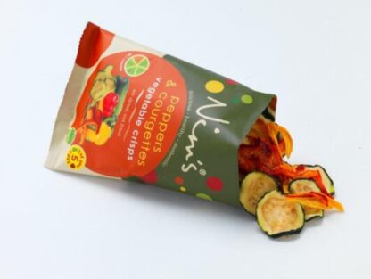 Peppers & Courgette Vegetable Crisps Open Packet